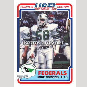 1983T Mike Corvina Washington Federals