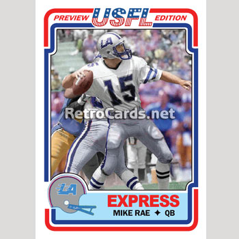 Mike Rae Nfl 1983T Mike Rae Los Angeles Express – RetroCards