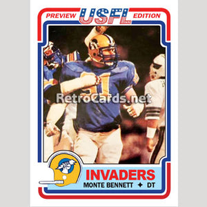 1983T Monte Bennett Oakland Invaders