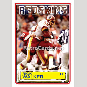 1983T Rick Walker Washington Redskins