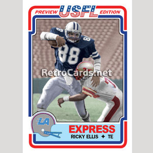 1983T Ricky Ellis Los Angeles Express