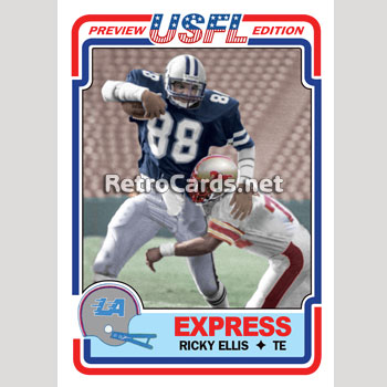 1983T Ricky Ellis Los Angeles Express