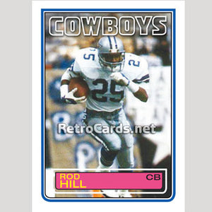1983T Rod Hill Dallas Cowboys