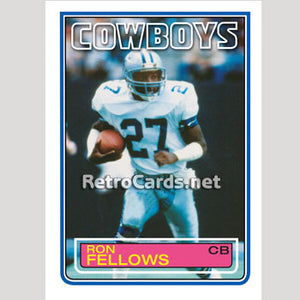 1983T Ron Fellows Dallas Cowboys