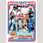 1983T Ron Frederick Birmingham Stallions