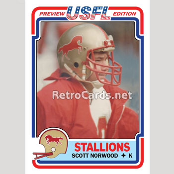 1983T Scott Norwood Birmingham Stallions