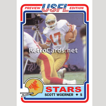 1983T Scott Woerner Philadelphia Stars