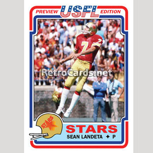 1983T Sean Landeta Philadelphia Stars