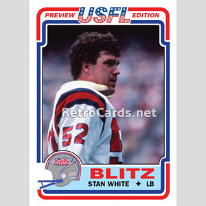 1983T Stan White Chicago Blitz