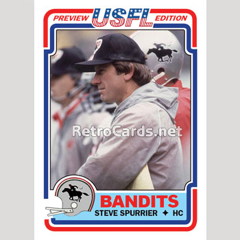 1983T Steve Spurrier Tampa Bay Bandits