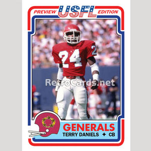 1983T Terry Daniels New Jersey Generals