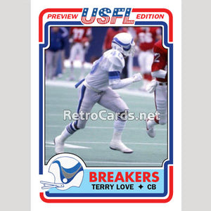 1983T Terry Love Boston Breakers