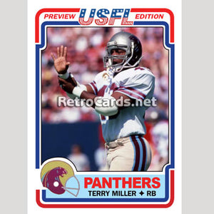 1983T Terry Miller Michigan Panthers