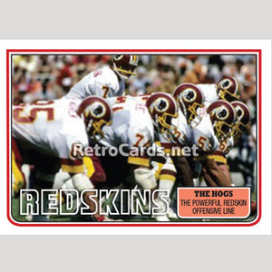 1983T The Hogs Washington Redskins
