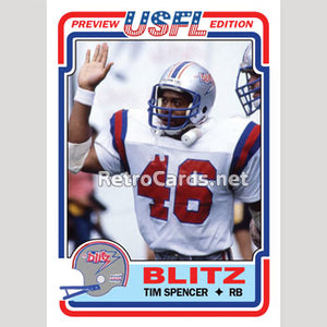 1983T Tim Spencer Chicago Blitz