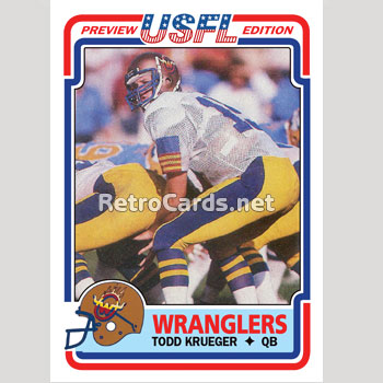 1983T Todd Krueger Arizona Wranglers
