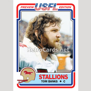 Tom Banks 1983T Tom Banks Birmingham Stallions – RetroCards