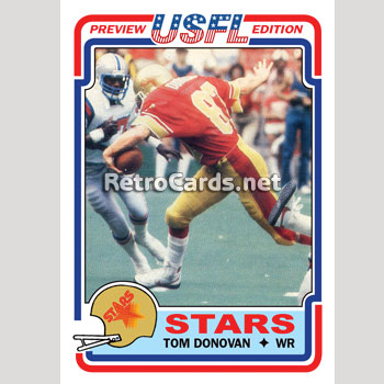 1983T Tom Donovan Philadelphia Stars