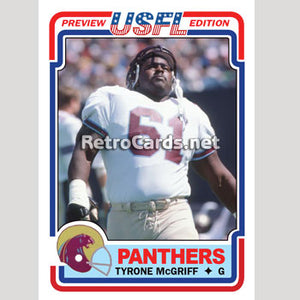 1983T Tyrone McGriff Michigan Panthers