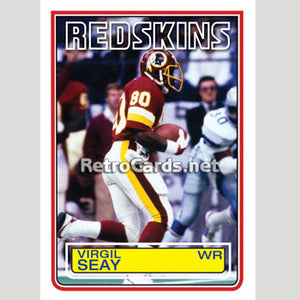 1983T Virgil Seay Washington Redskins