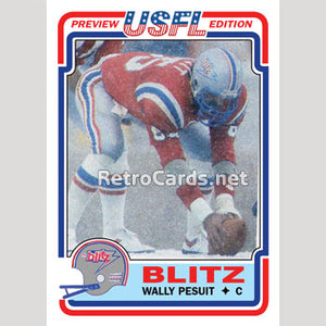 1983T Wally Pesuit Chicago Blitz