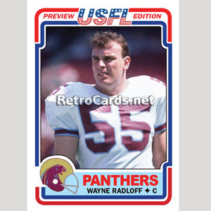 1983T Wayne Radloff Michigan Panthers