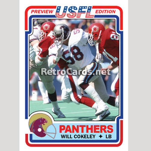 1983T Will Cokeley Michigan Panthers