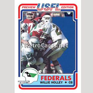 1983T Willie Holley Washington Federals