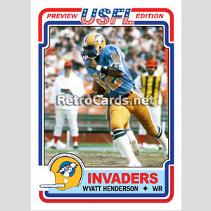 1983T Wyatt Henderson Oakland Invaders