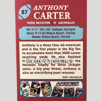 anthony carter michigan panthers