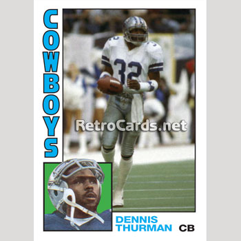 1984T MLB Dennis Thurman Dallas Cowboys – RetroCards