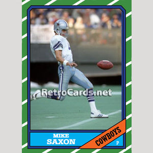 1986T Mike Saxon Dallas Cowboys