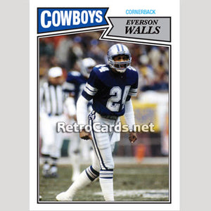 1987T Everson Walls Dallas Cowboys