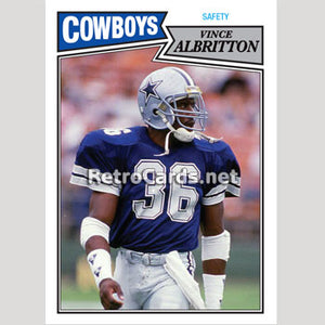 1987T Vince Albritton Dallas Cowboys